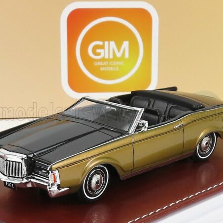 GREAT-ICONIC-MODELS 1/43 LINCOLN | CONTINENTAL MARK III CONVERTIBLE 1971 | BLACK GOLD