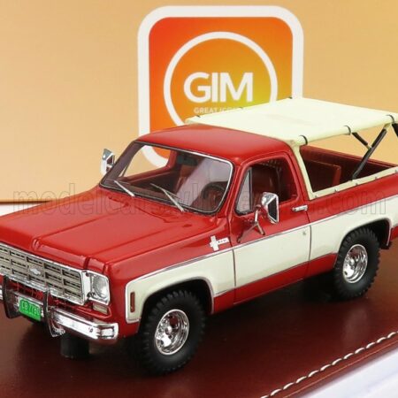 GREAT-ICONIC-MODELS 1/43 CHEVROLET | BLAZER K5 1973 OPEN TOP | RED WHITE