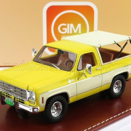 GREAT-ICONIC-MODELS 1/43 CHEVROLET | BLAZER K5 1973 OPEN TOP | YELLOW WHITE