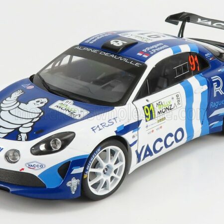 SOLIDO 1/18 RENAULT | A110 ALPINE N 91 WINNER RGT CLASS RALLY MONZA 2020 P.RAGUES - J.PESENTI | 2 TONE BLUE WHITE