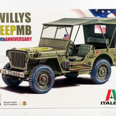 ITALERI 1/24 JEEP | WILLY MB US ARMY MILITARY SOFT-TOP 1942 | /