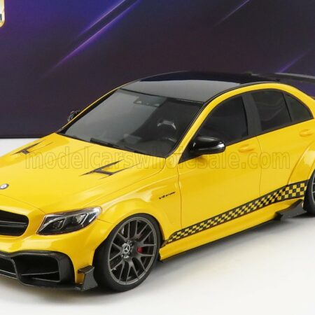 GLM-MODELS 1/18 MERCEDES BENZ | C-CLASS C63S AMG DARWINPRO WIDEBODY 2019 | YELLOW