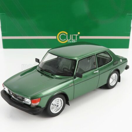 CULT-SCALE MODELS 1/18 SAAB | 99 TURBO 1978 | GREEN MET