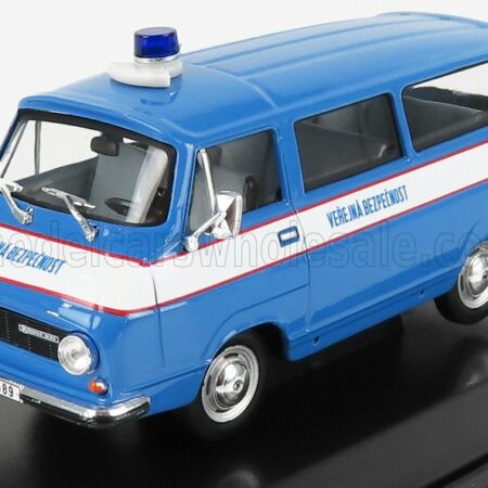 ABREX 1/43 SKODA | 1203 MINIBUS VEREJNA BEZPECNOST POLICE 1974 | BLUE WHITE