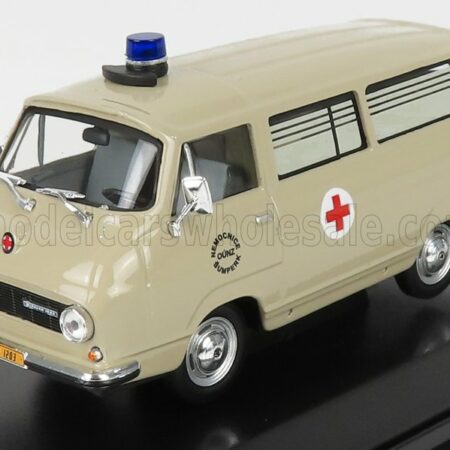 ABREX 1/43 SKODA | 1203 MINIBUS AMBULANCE 1974 | BEIGE