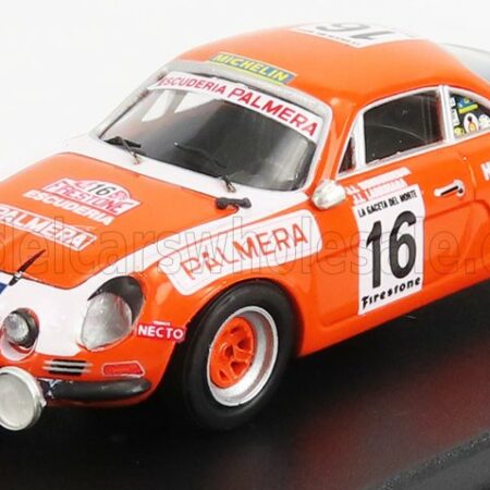 TROFEU 1/43 RENAULT | ALPINE A110 N 16 RALLY FIRESTONE 1976 I.SUNSUNDEGUI - J.LARRINAGA | ORANGE WHITE