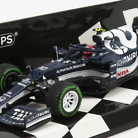 MINICHAMPS 1/43 ALPHA TAURI | F1  AT02 HONDA RA620H TEAM ALPHA TAURI N 10 TURKISH GP 2021 PIERRE GASLY | WHITE BLUE