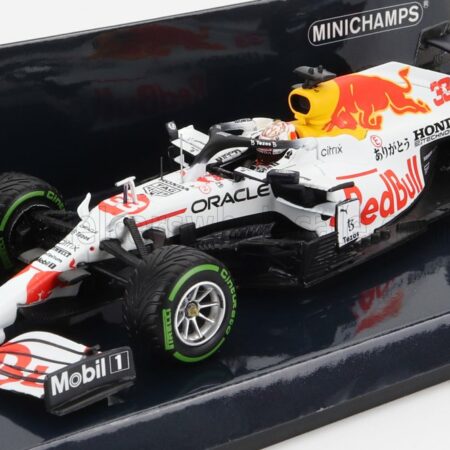 MINICHAMPS 1/43 RED BULL | F1  RB16B HONDA RA620H TEAM ASTON MARTIN N 33 WORLD CHAMPION 2nd TURKISH GP 2021 MAX VERSTAPPEN | WHITE RED