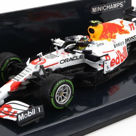 MINICHAMPS 1/43 RED BULL | F1  RB16B HONDA RA620H TEAM ASTON MARTIN N 11 3rd TURKISH GP 2021 SERGIO PEREZ | WHITE RED