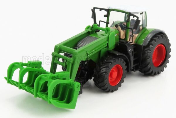 BURAGO 1/50 FENDT | VARIO 1050 TRACTOR WITH FRONT GRAPPLE 2016 | GREEN GREY RED