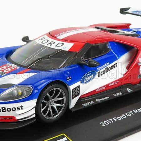 BURAGO 1/32 FORD USA | GT 3.5L TURBO V6 TEAM FORD CHIP GANASSI UK N 66 LMGTE PRO 24h LE MANS 2017 S.MUCKE - O.PLA - B.JOHNSON | RED BLUE WHITE