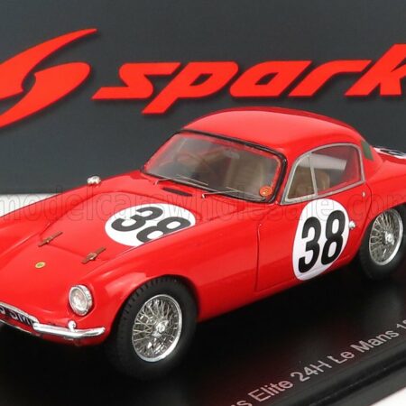 SPARK-MODEL 1/43 LOTUS | ELITE COVENTRY CLIMAX TEAM EQUIPE LOS AMIGOS N 38 24h LE MANS 1959 J.C.VIDILLES - J.F.MALLE | RED