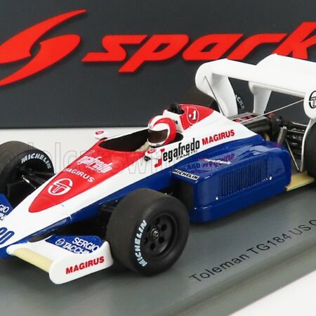 SPARK-MODEL 1/43 TOLEMAN | F1  TG184 N 20 USA GP 1984 J.CECOTTO | BLUE WHITE RED