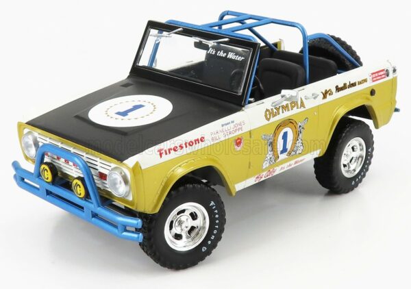 ACME-MODELS 1/18 FORD USA | BRONCO N 1 BAJA 1970 - BIG OLY TRIBUTE EDITION | YELLOW MET BLACK