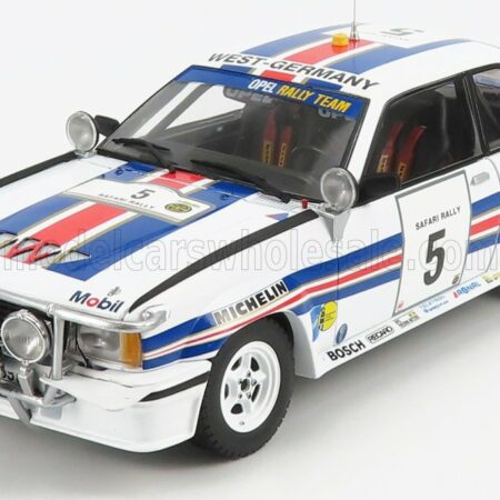 SUN-STAR 1/18 OPEL | ASCONA 400 (night version) N 5 RALLY SAFARI 1982 W.ROHRL - C.GEISTDORFER | WHITE BLUE RED