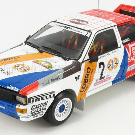 SUN-STAR 1/18 AUDI | QUATTRO A1 N 2 WINNER RALLY INTERNATIONAL AVD/STH HUNSRUCK 1984 H.DEMUTH - W.LUX | RED WHITE