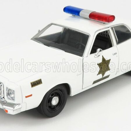 GREENLIGHT 1/24 DODGE | CORONET 1975 - HAZZARD COUNTY SHERIFF - POLICE PATROL CAR | WHITE