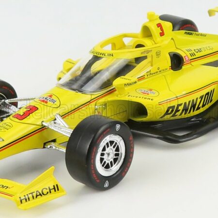 GREENLIGHT 1/18 CHEVROLET | TEAM PENSKE PENNZOIL N 3 INDIANAPOLIS INDY 500 INDYCAR SERIES 2021 SCOTT McLAUGHLIN | YELLOW