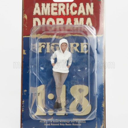 AMERICAN DIORAMA 1/18 FIGURES | GIRL CAR MEET 2 - FIGURE I | GREY WHITE