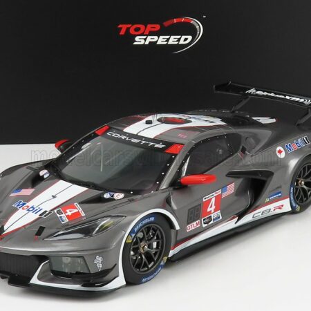 TRUESCALE 1/18 CHEVROLET | C8.R 5.5L V8 TEAM CORVETTE RACING N 4 12h SEBRING 2021 T.MILNER - N.TANDY - A.SIMS | GREY