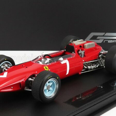 GP-REPLICAS 1/18 FERRARI | F1  158 SCUDERIA FERRARI N 7 WINNER GERMANY GP JOHN SURTEES 1964 WORLD CHAMPION - CON VETRINA - WITH SHOWCASE | RED