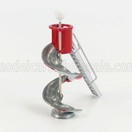 TINY TOYS 1/64 ACCESSORIES | TRADITIONAL SLIDE PHOTO STAND | SILVER RED