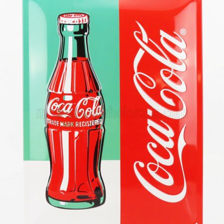 EDICOLA 1/1 ACCESSORIES | 3D METAL PLATE - COCA-COLA BOTTLE LIMITED | RED GREEN WHITE