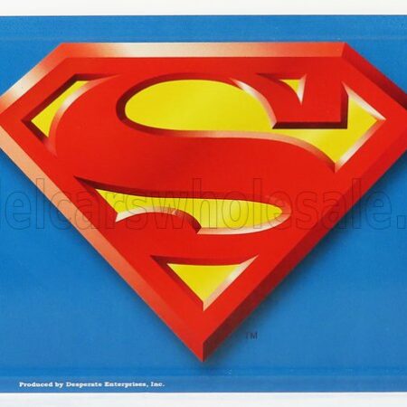 EDICOLA 1/1 ACCESSORIES | FUNNY METAL PLATE - SUPERMAN LOGO | BLUE RED