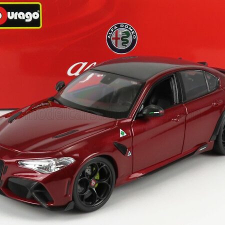 BURAGO 1/18 ALFA ROMEO | GIULIA GTA 2020 | ROSSO ALFA MET - DARK RED MET