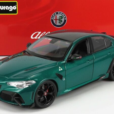 BURAGO 1/18 ALFA ROMEO | GIULIA GTA 2020 | VERDE MONTREAL - GREEN MET