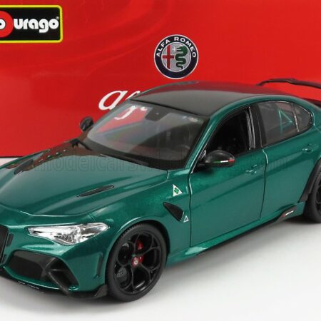 BURAGO 1/18 ALFA ROMEO | GIULIA GTAm 2020 | VERDE MONTREAL - GREEN MET