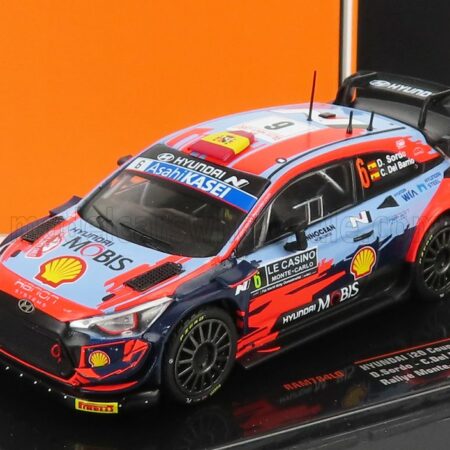 IXO-MODELS 1/43 HYUNDAI | i20 WRC COUPE MOBIS N 6 RALLY MONTECARLO 2021 D.SORDO - C.DEL BARRIO | 2 TONE BLUE RED