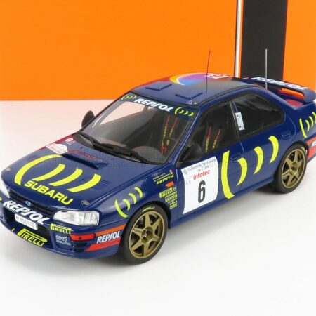 IXO-MODELS 1/18 SUBARU | IMPREZA 555 REPSOL N 6 RALLY TOUR DE CORSE 1995 P.LIATTI - A.ALESSANDRINI | BLUE YELLOW