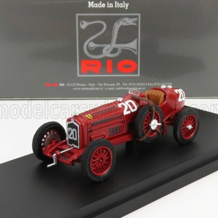 RIO-MODELS 1/43 ALFA ROMEO | P3 TIPO B N 20 WINNER TARGA FLORIO 1935 A.BRIVIO | RED