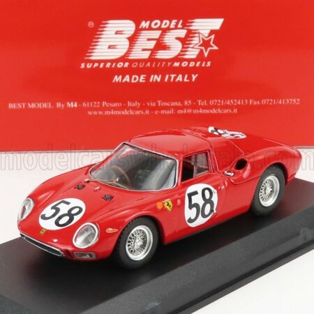 BEST-MODEL 1/43 FERRARI | 250LM 3.3L V12 TEAM N.A.R.T. N 58 24h LE MANS 1964 J.RINDT - D.PIPER | RED