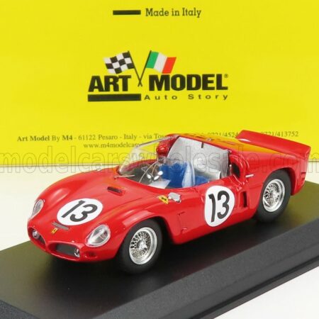 ART-MODEL 1/43 FERRARI | 246SP DINO SPIDER 2.4L V6 N 13 TEST CIRCUITO DI MODENA  BEFORE 24h LE MANS 1961 R.GINTHER | RED