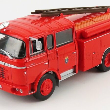 EDICOLA 1/43 BERLIET | GAK 17 FTP TANKER FIRE ENGINE FRANCE 1960 | RED