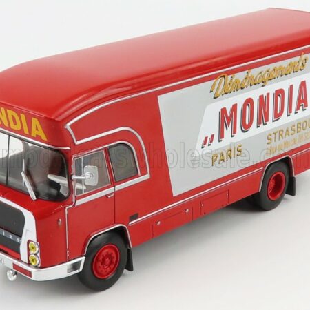 EDICOLA 1/43 BERLIET | GBK6 TRUCK MONDIA 1971 | RED SILVER