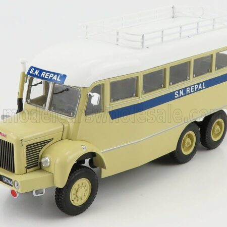 EDICOLA 1/43 BERLIET | GBC8M 6x6 TRUCK AUTOBUS 1957 | BEIGE WHITE