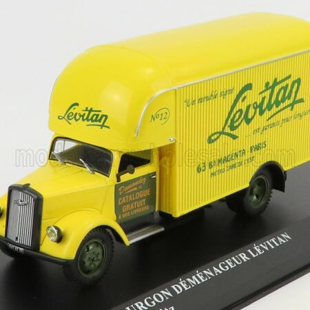 EDICOLA 1/43 OPEL | BLITZ TRUCK FOURGON DEMENAGEUR LEVITAN 1952 | YELLOW