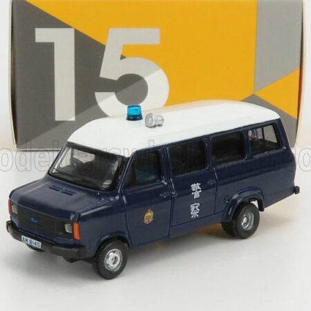 TINY TOYS 1/76 FORD ENGLAND | TRANSIT MKII MINIBUS POLICE 1980 | BLUE WHITE