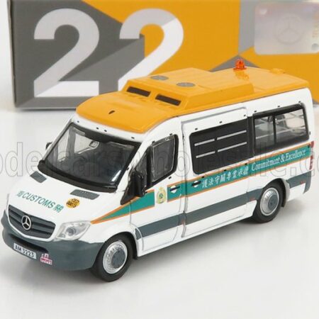 TINY TOYS 1/76 MERCEDES BENZ | SPRINTER MINIBUS AM3223 HONG KONG POLICE 2018 | WHITE YELLOW GREEN