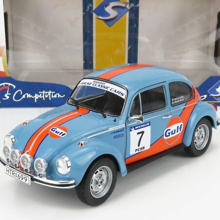 SOLIDO 1/18 VOLKSWAGEN | BEETLE 1303 TEAM GULF N 7 RALLY COLDS BALLS 2019 | LIGHT BLUE ORANGE