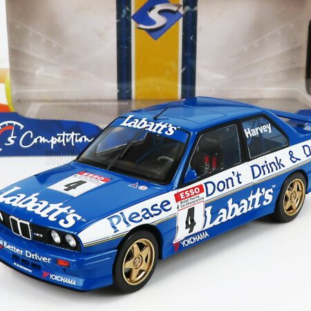 SOLIDO 1/18 BMW | 3-SERIES M3 E30 TEAM LABATT'S N 4 SEASON BTCC 1991 T.HARVEY | BLUE WHITE