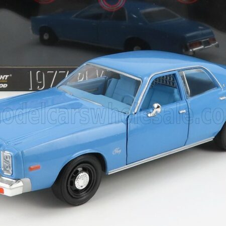 GREENLIGHT 1/24 PLYMOUTH | FURY 1977 - CHRISTINE MOVIE - DETECTIVE RUDOLPH JUNKINS | LIGHT BLUE