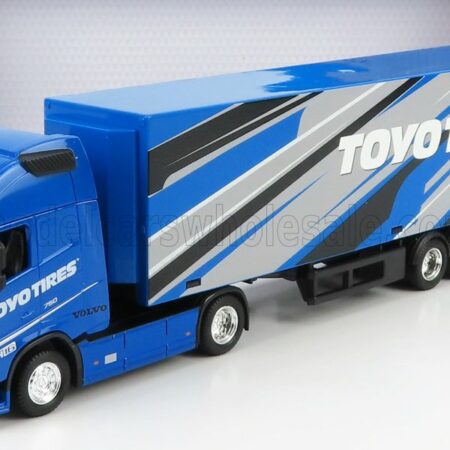 BURAGO 1/43 VOLVO | FH16 XL 750 EURO 6 CAB TRUCK TOYO TIRES 2018 | BLUE GREY