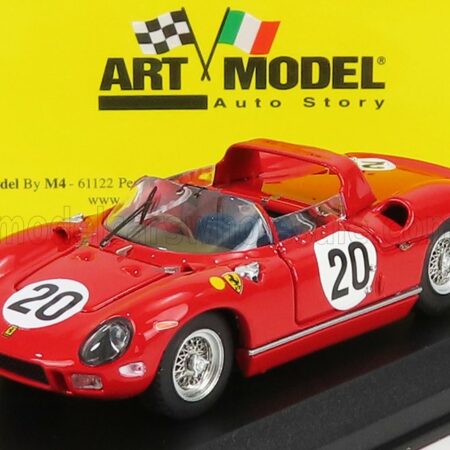 ART-MODEL 1/43 FERRARI | 275P SPIDER 3.3L V12 TEAM FERRARI SPA SEFAC N 20 WINNER 24h LE MANS 1964 N.VACCARELLA - J.GUICHET | RED