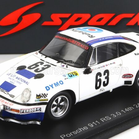 SPARK-MODEL 1/43 PORSCHE | 911 RSR 3.0 F6 TEAM J.C.LAGNIEZ N 63 24h LE MANS 1974 J.C.LAGNIEZ - G.MEO | WHITE