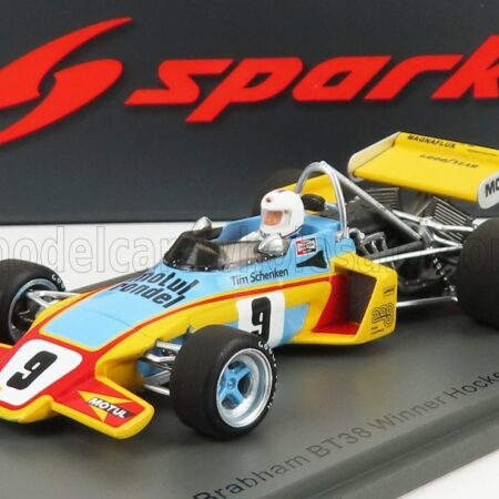 SPARK-MODEL 1/43 BRABHAM | F2  BT38 N 39 WINNER HOCKENHEIM GP 1972 T.SCHENKER | YELLOW LIGHT BLUE