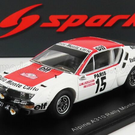 SPARK-MODEL 1/43 RENAULT | ALPINE A310 N 15 RALLY MONTECARLO 1976 M.C.BEAUMONT - C.GIGANOT | WHITE RED